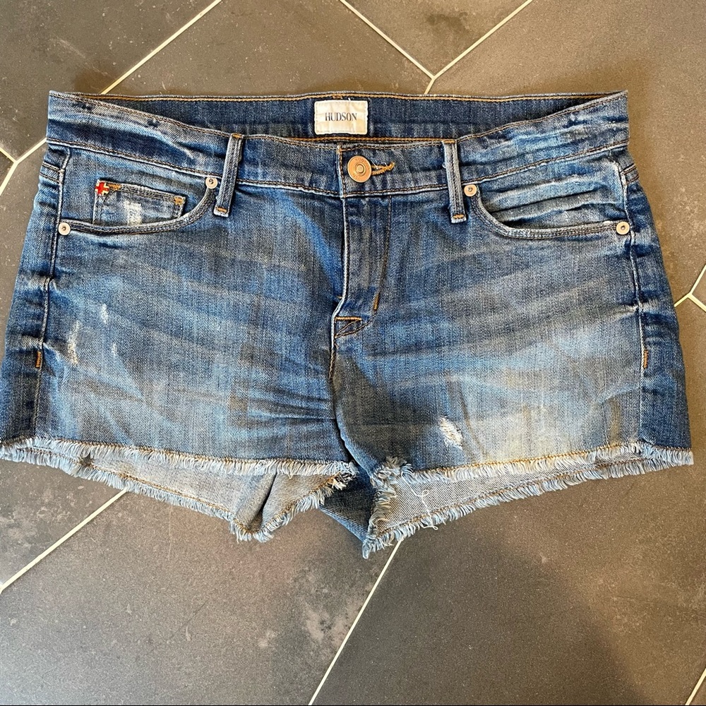Hudson Distressed Jean Shorts